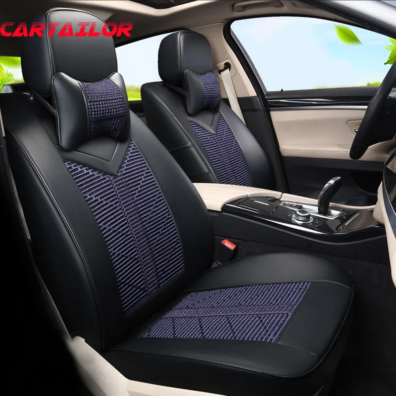 Чехлы для сидений автомобиля CARTAILOR Ice Silk чехлы Cadillac Escalade Аксессуары автомобилей