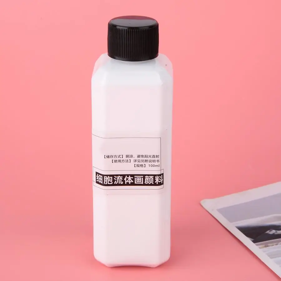 100 мл целлюлярная жидкая краска бутылка с пигментом упаковка дети сделай сам