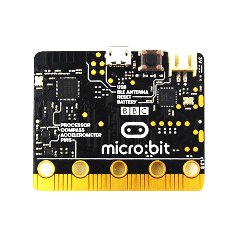 Официальный BBC Micro: бит проект стартовый комплект включает микро: битная плата и чехол для Microbit платы с зажимами типа «крокодил»