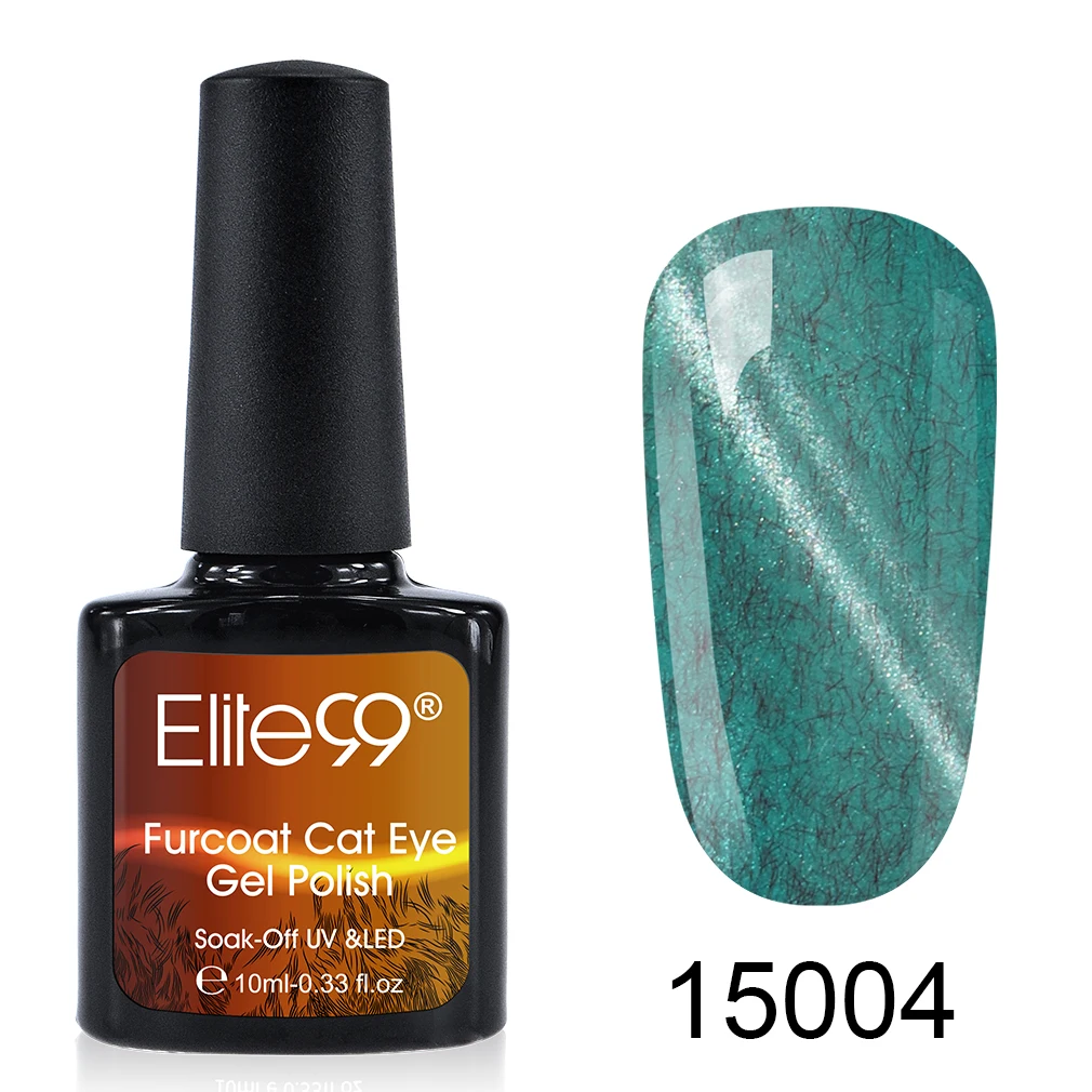 Elite99 10ml Furcoat Cat Eye Gel Polish Vernis Semi Permanent UV Nail Soak Off Magnetic Art Manicure Varnish | Красота и здоровье