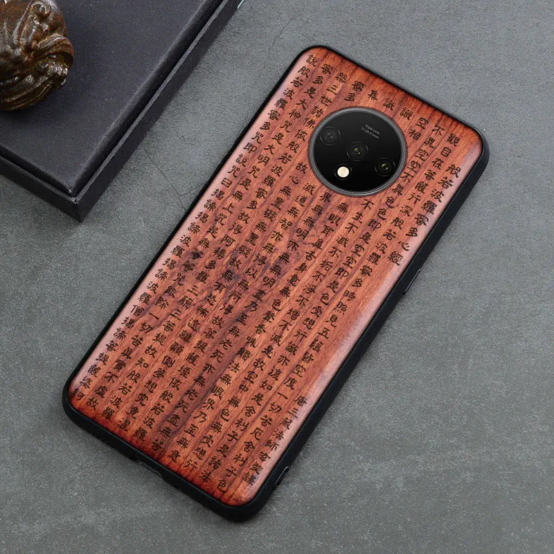 10 Резной деревянный ящик для OnePlus 7T One Plus 7T противоударный чехол TPU бампер чехол для OnePlus 7t Pro Чехол деревянная оболочка OnePlus 1+ 7t - Цвет: 10