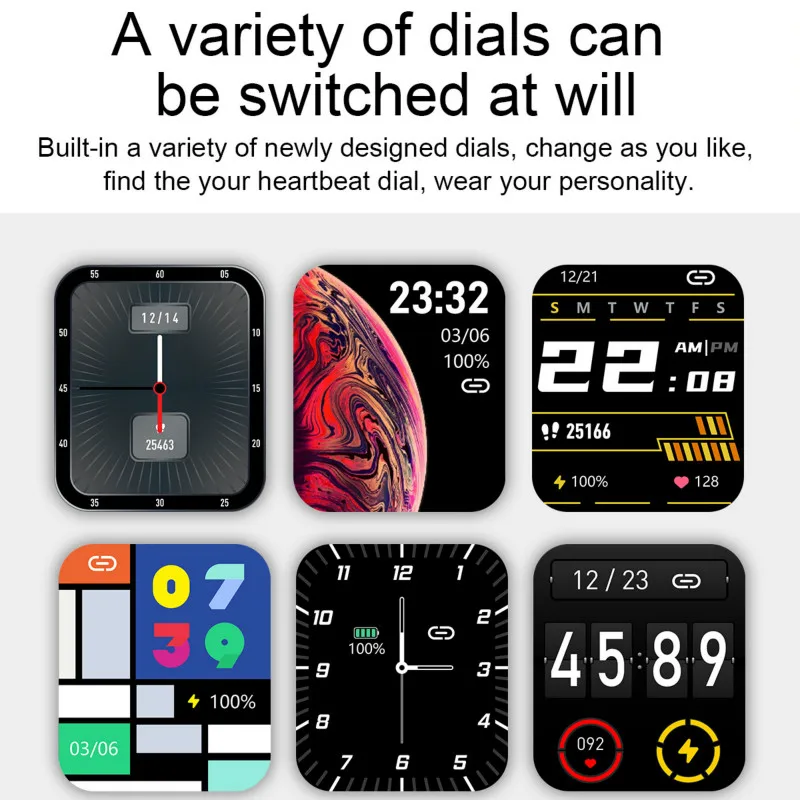 

PPG ECG Smart Watch 2021 Men Women Digital Sports Watch Bracelet Pressure Oxygen Body Temperature E86 Smartwatch Android Ios