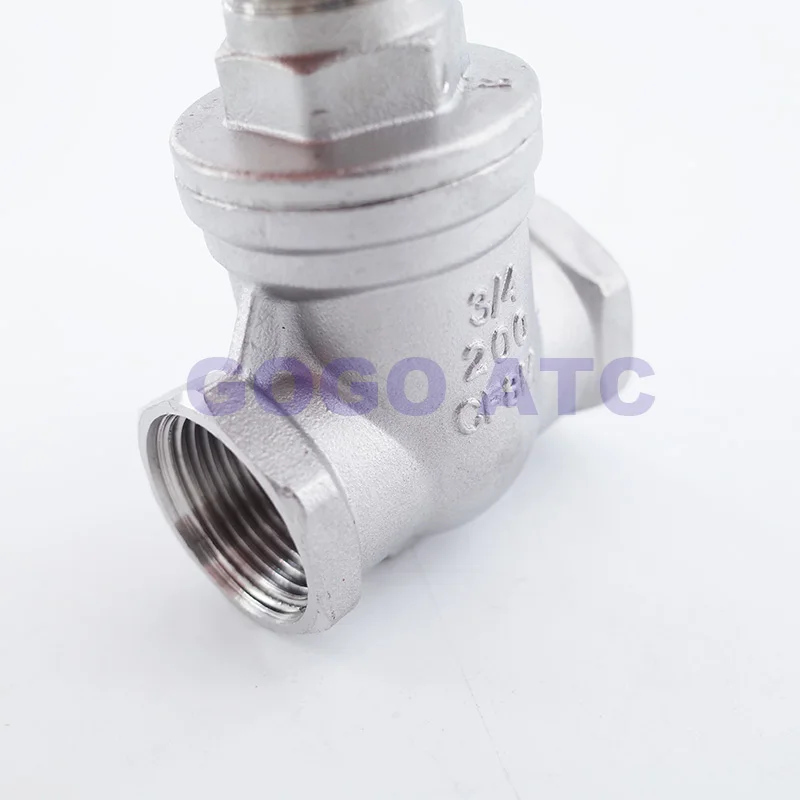 Запорный клапан с резьбой из нержавеющей стали DN15 1/2 "DN20 3/4" BSP Женский высокая