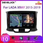 Автомагнитола 2 Din на Android 10, мультимедийный видеоплеер с навигацией, GPS, Wi-Fi, RDS, DVD, головное устройство для LADA Xray X Ray 2015 - 2019