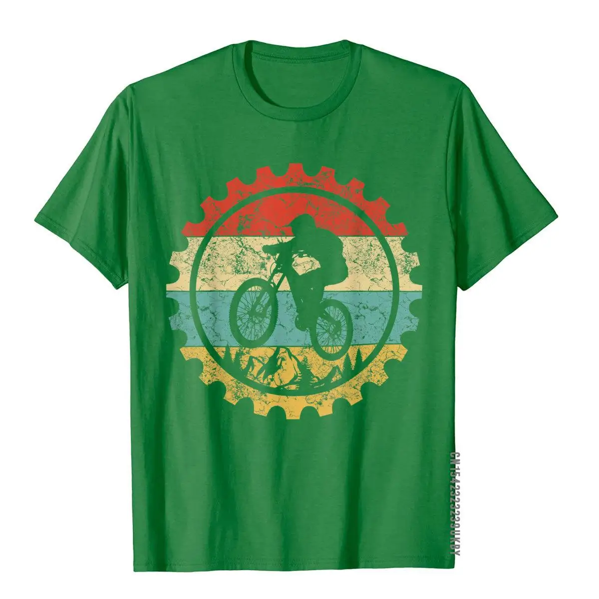 Футболка для горного велосипеда винтажный хлопковый топ в стиле ретро с принтом |