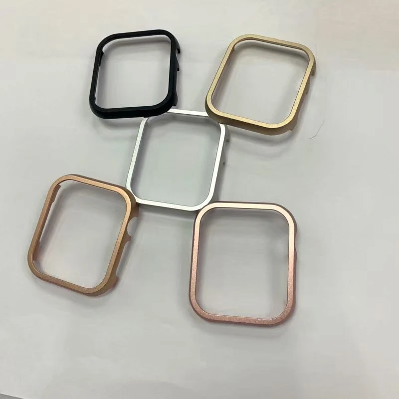 Чехол для Apple Watch 40 мм, 44 мм, серия 4, 5, алюминиевая рама, металлический сплав, Защитный протектор, бампер для iWatch 38 мм, 42 мм