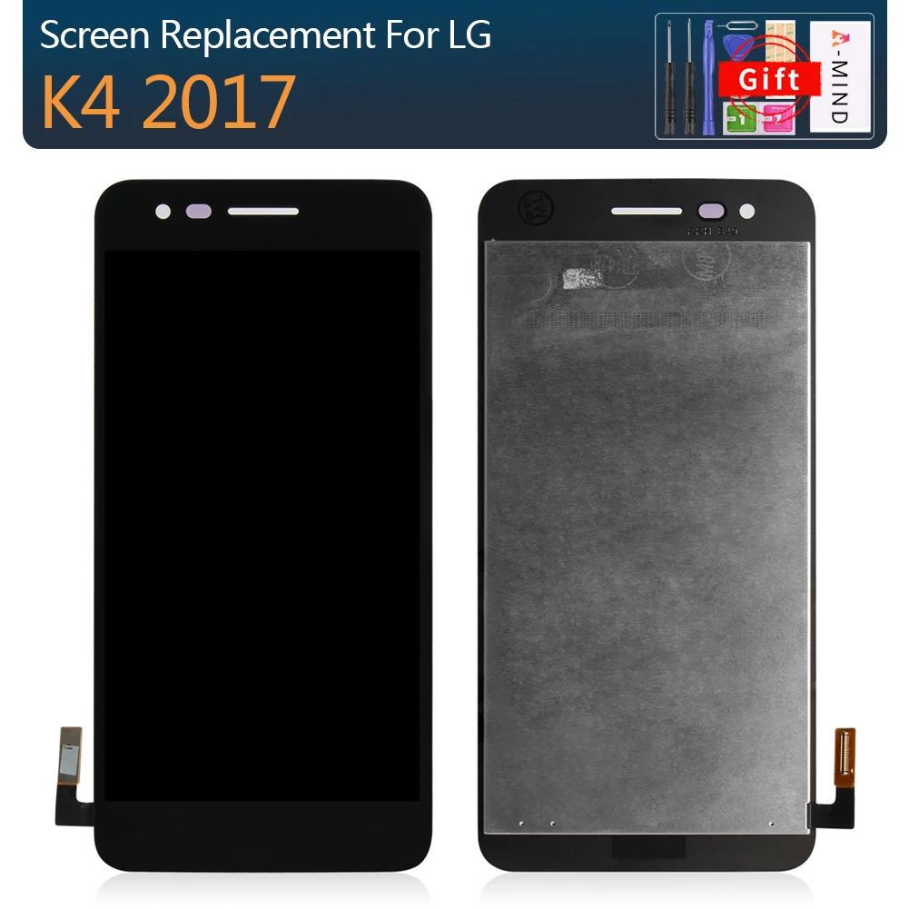 5,0 ''для LG K4 M160 ЖК-экран с сенсорным экраном дигитайзер сборка m151 m160e Запасные детали ЖКИ с рамкой