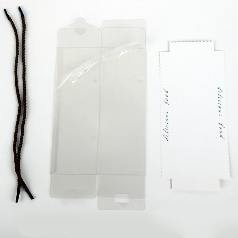 10 шт. прозрачная коробка для торта с ручкой швейцарская пластиковая портативная