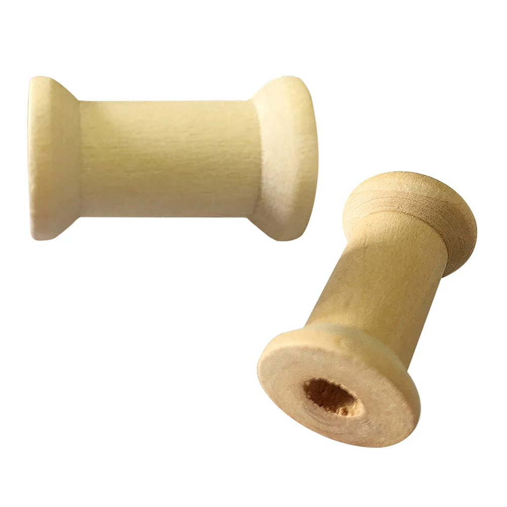 30 шт. Швейные аксессуары портативные шпульки деревянные катушки винтажные