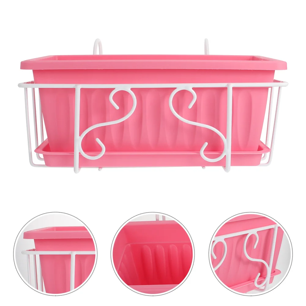 

1 Set Rectangular Flowerpot Tray Flowerpot Decorative Flower Container for Home