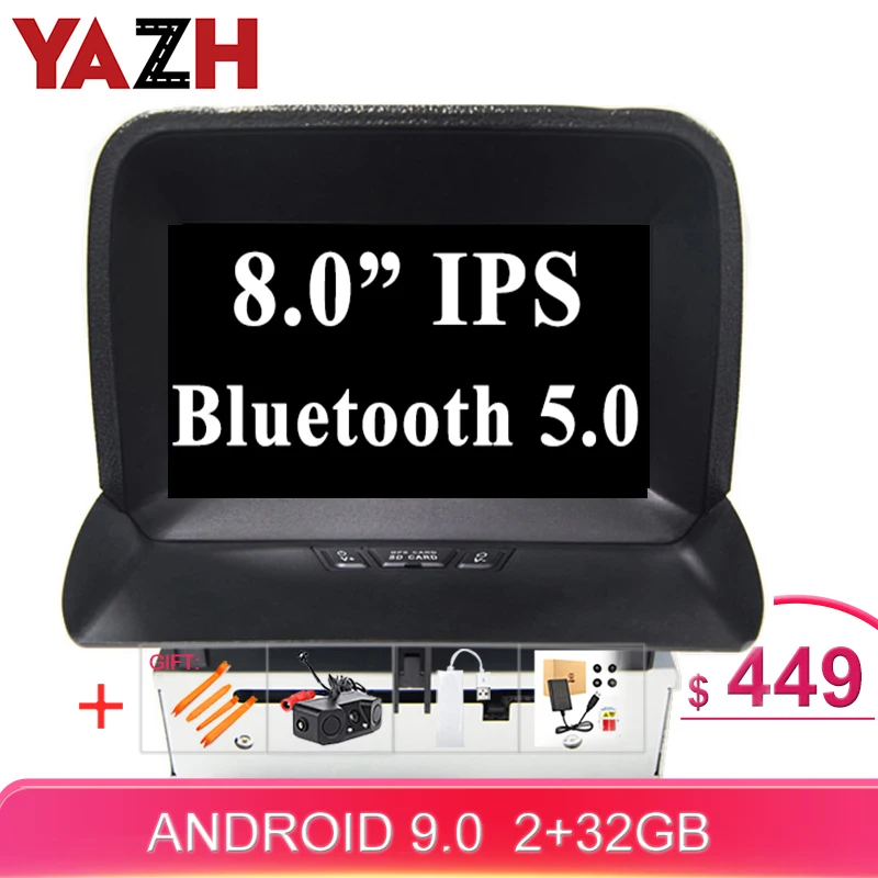Автомагнитола YAZH In dash 1080*600 автомобильный стереоприемник для Ford Tourneo 8 0 дюйма GPS