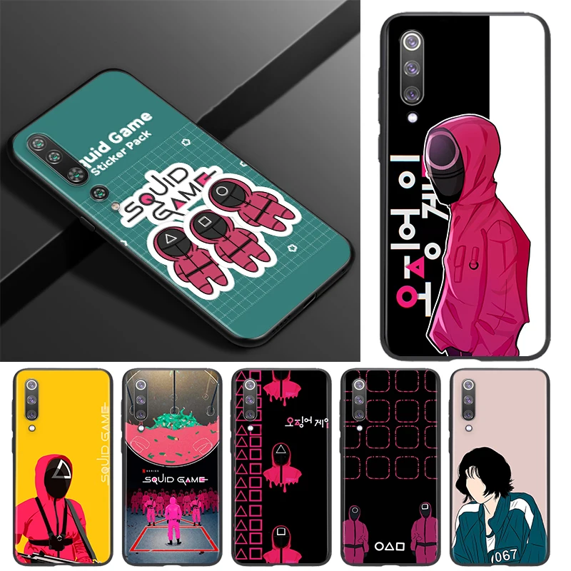 

Hot movie Squid game Silicone For Xiaomi Mi 11i 11 10T 10i 9T 9 Note 10 Ultra Lite Pro 5G SE Black Soft TPU Phone Case