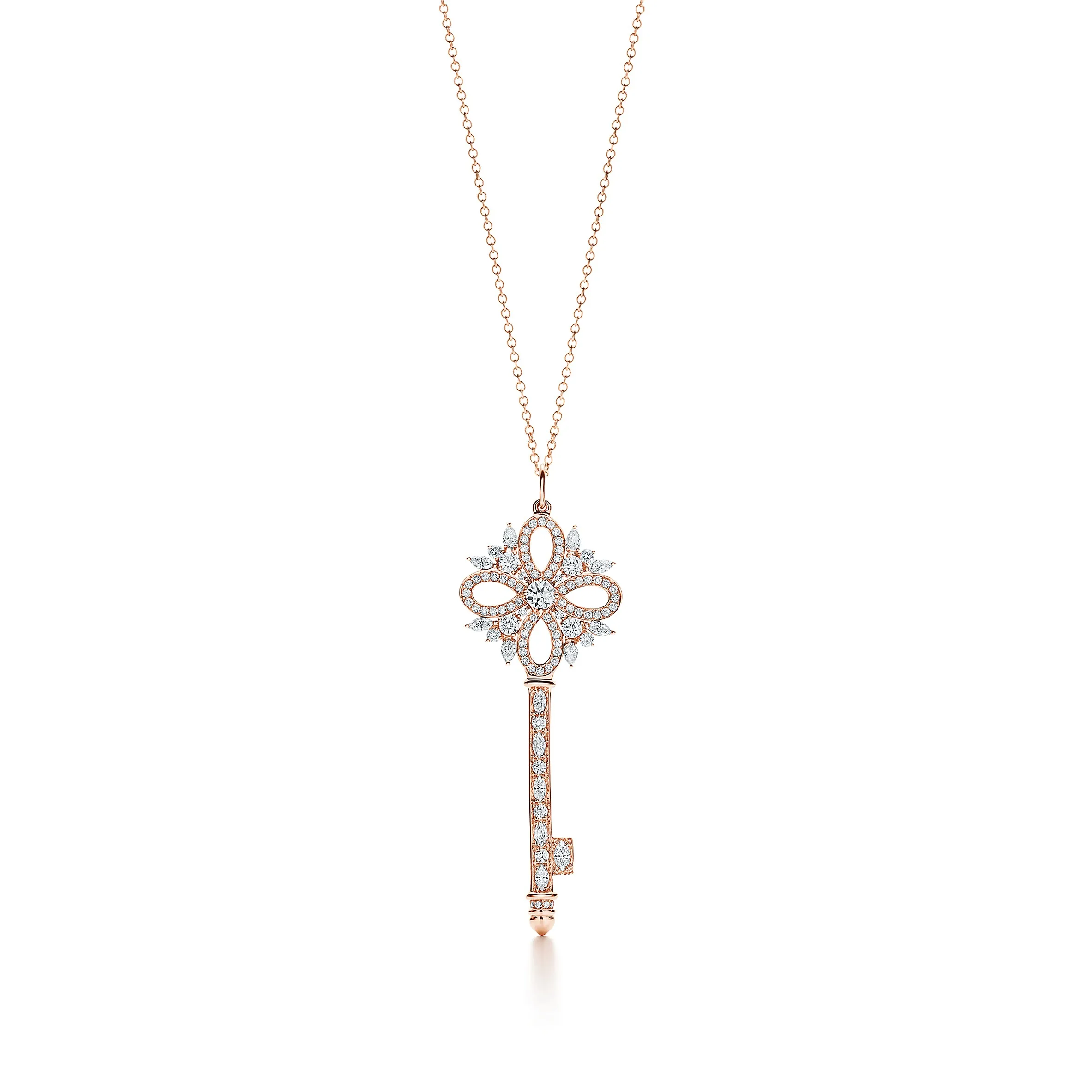 

Style number key pendant in the joker inlay zircon