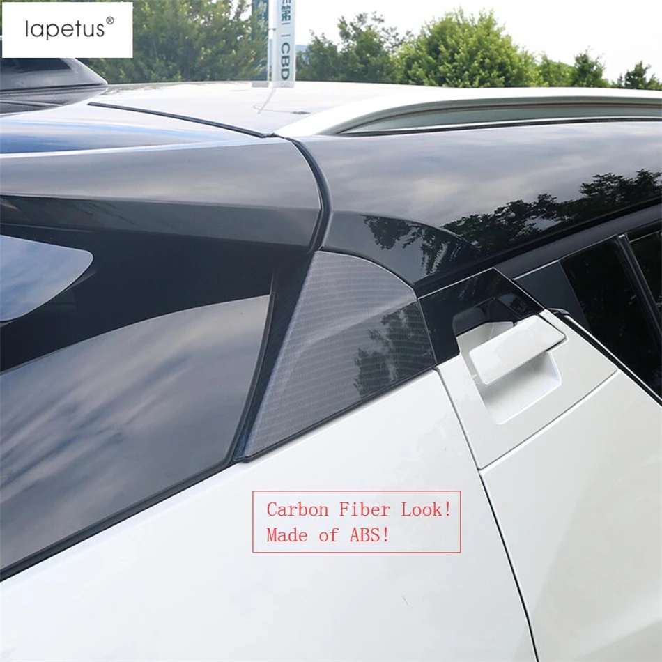 Lapetus аксессуары для Toyota C-HR ЧР задние Треугольники окна крыло спойлера Панель молдинг крышка комплект отделка
