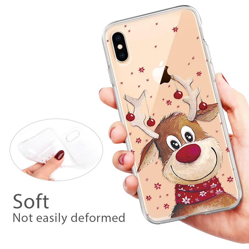 2020 чехол для телефона с рождественской елкой iPhone 11 Pro XS MAX XR 8 7 6 6S Plus Санта Клаус
