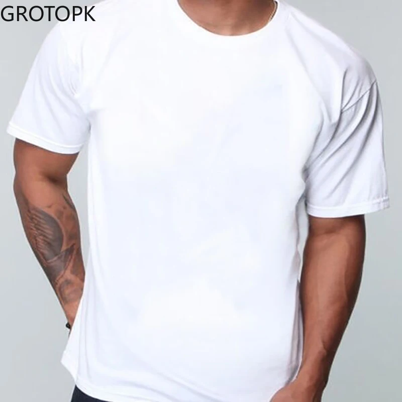 Футболка с круглым вырезом для мужчин и женщин коротким рукавом | Мужская одежда