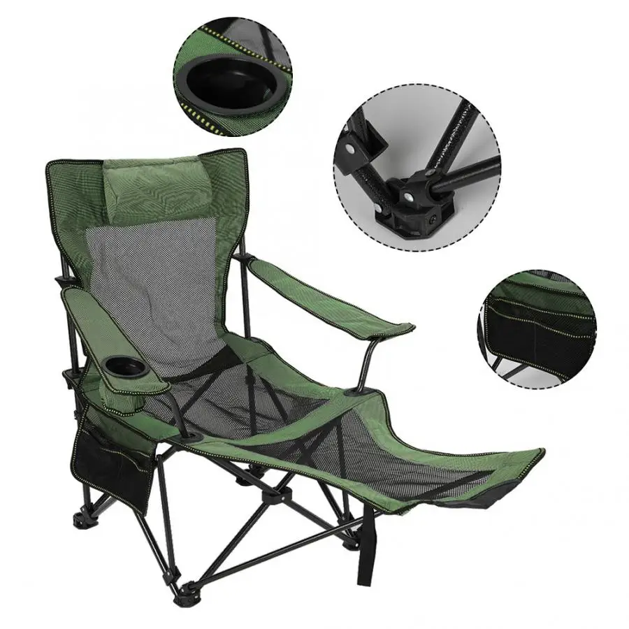 Складывающееся откидное кресло для кемпинга стул рыбалки отдыха на природе