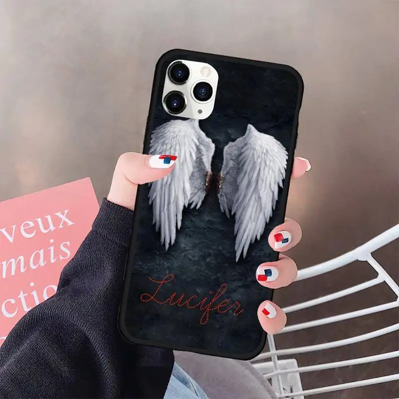 

American TV Degenerate angel Lucifer Soft Phone Case Capa Rubber for iPhone 11 pro XS MAX 8 7 6 6S Plus X 5S SE 2020 XR case