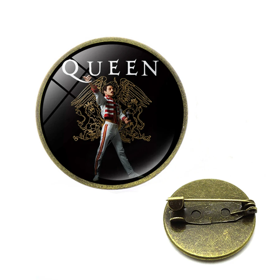 Мода поп и Рок Королева группа Броши ручной работы королева эмблемы-шпильки на