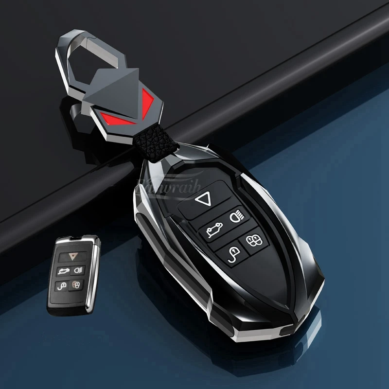 

Car Zinc Alloy Key Case Holder Cover For Land Rover Range Rover Discovery 5 Sport For JAGUAR XE XF XJ F PACE 2016 2017 2018 2019