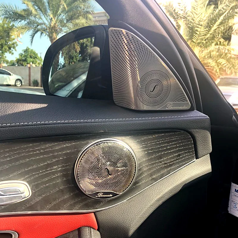 

For Mercedes-Benz E/C/GLC grade W213 W205 car audio interior door audio speaker cover trim strip door speaker cover trim strip