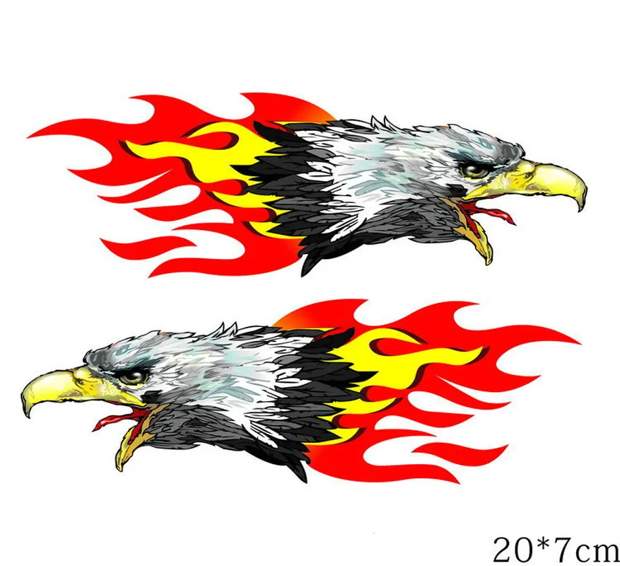 

Car Sticker Eagle Lion Wolf Cheetah Flame Graphic Decoration Car Styling