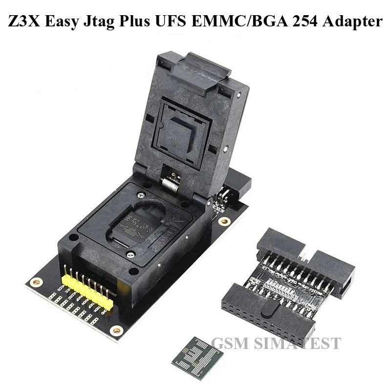 Newest ORIGINAL Easy-Jtag Plus UFS BGA-254 Socket / EMMC 254 ( +UFS 2 IN 1) Adapter for EASY JTAG PLUS BOX work | Мобильные телефоны