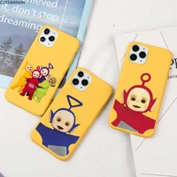 t teletubbies phone case for iphone 12 11 pro max mini xs 8 7 6 6s plus x se 2020 xr candy yellow silicone cover