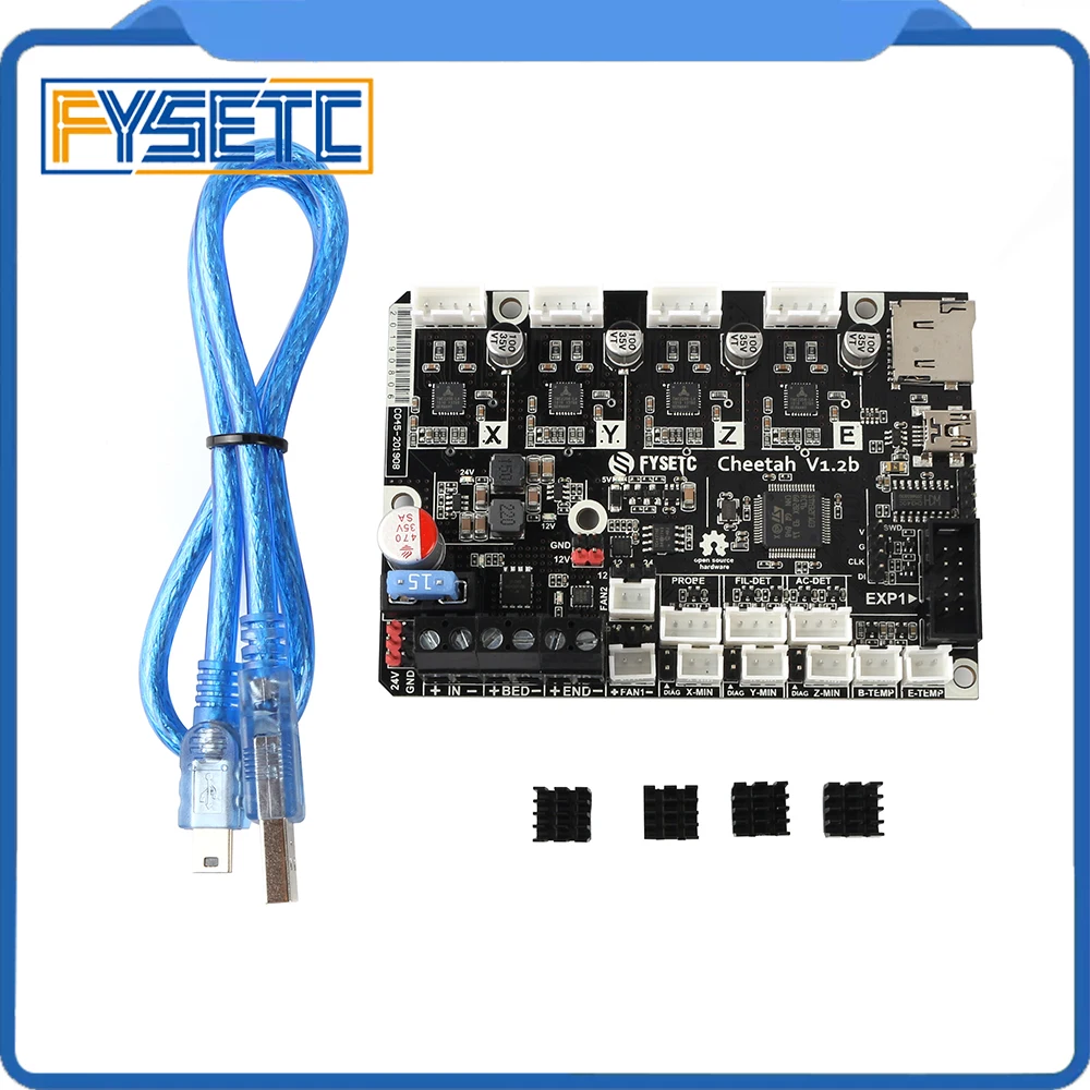 Cheetah 32bit доска TMC2209 TMC2208 Тихая плата управления с аддоном 24 В до 12 В модуль для Creality CR10 Ender-3 5 Ender 3 Pro