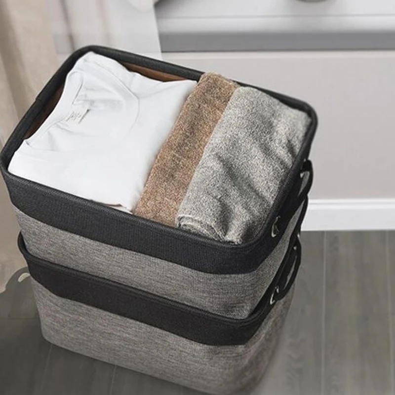 Персонализированная корзина для хранения игрушек собак Холщовая Сумка складная