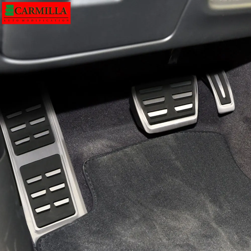 Автомобильные педали Carmilla из нержавеющей стали для Audi A6 C7 S6 4G 2012 - 2015 LHD AT MT