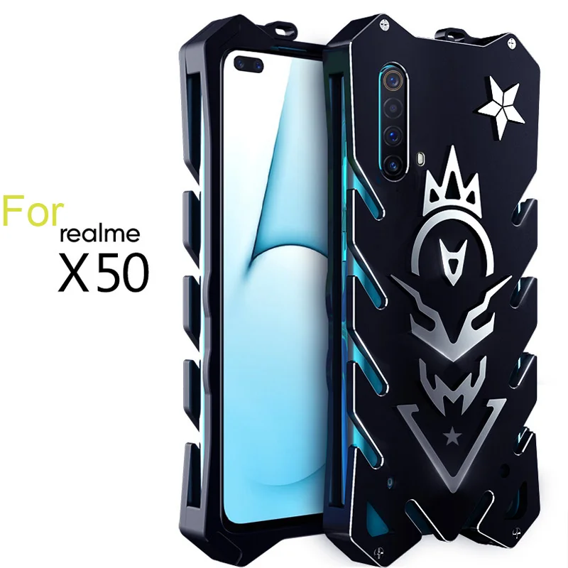 

Металлический Чехол Realme X50 для OPPO Realme X50 Pro, противоударный алюминиевый чехол X50, металлический чехол для OPPO Realme X50 Pro, чехол