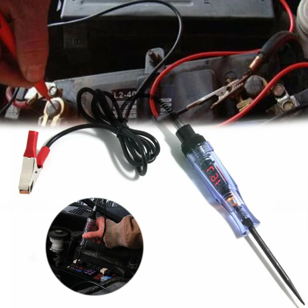 6V 12V 24V Durable Automotive Electric Circuit Tester Digital Light Probe Test Pen for Car Boat Auto Accessories | Автомобили и