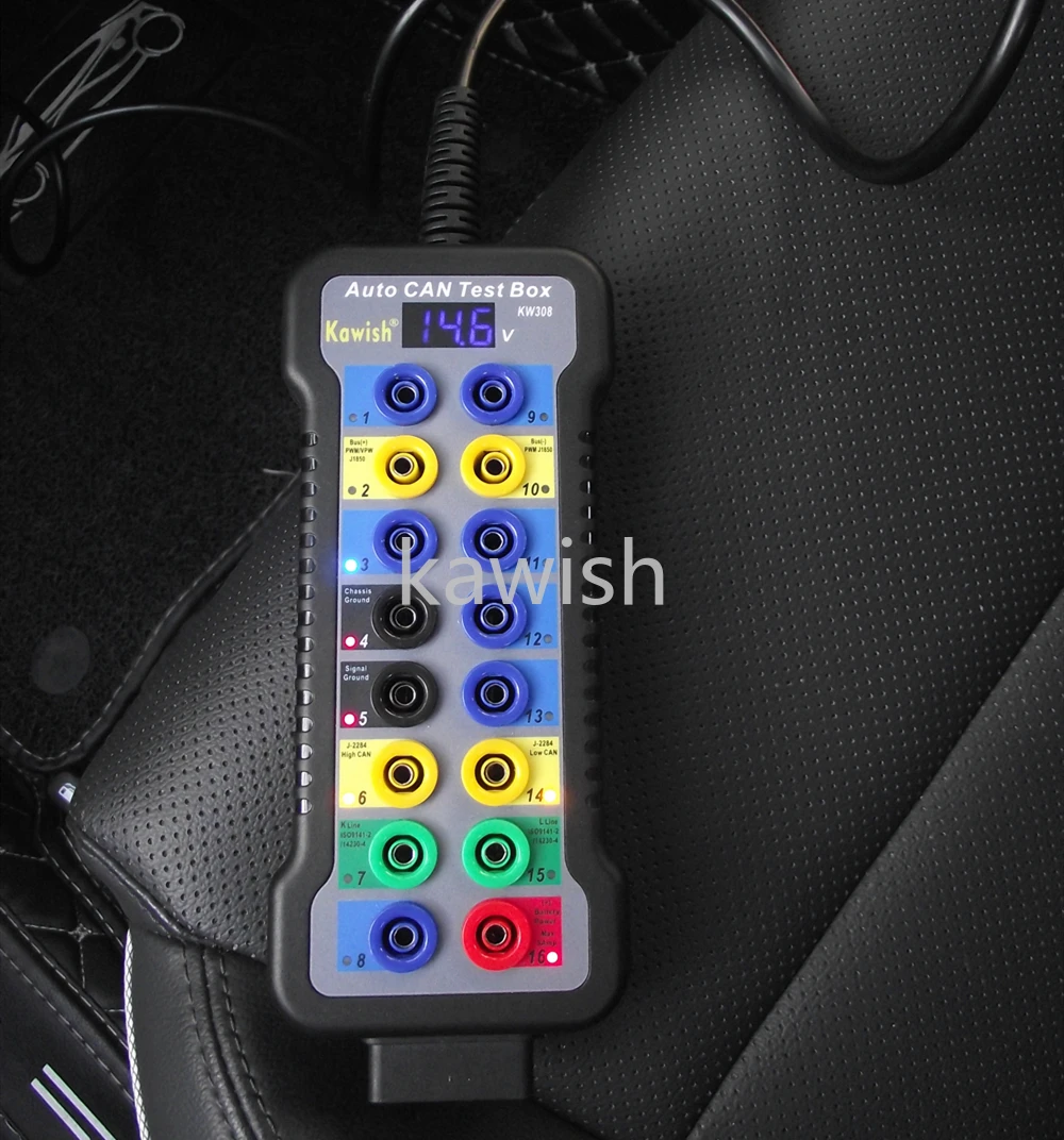 Бесплатная доставка! CAN тестовая коробка пробойная и протокол детектор OBD сканер
