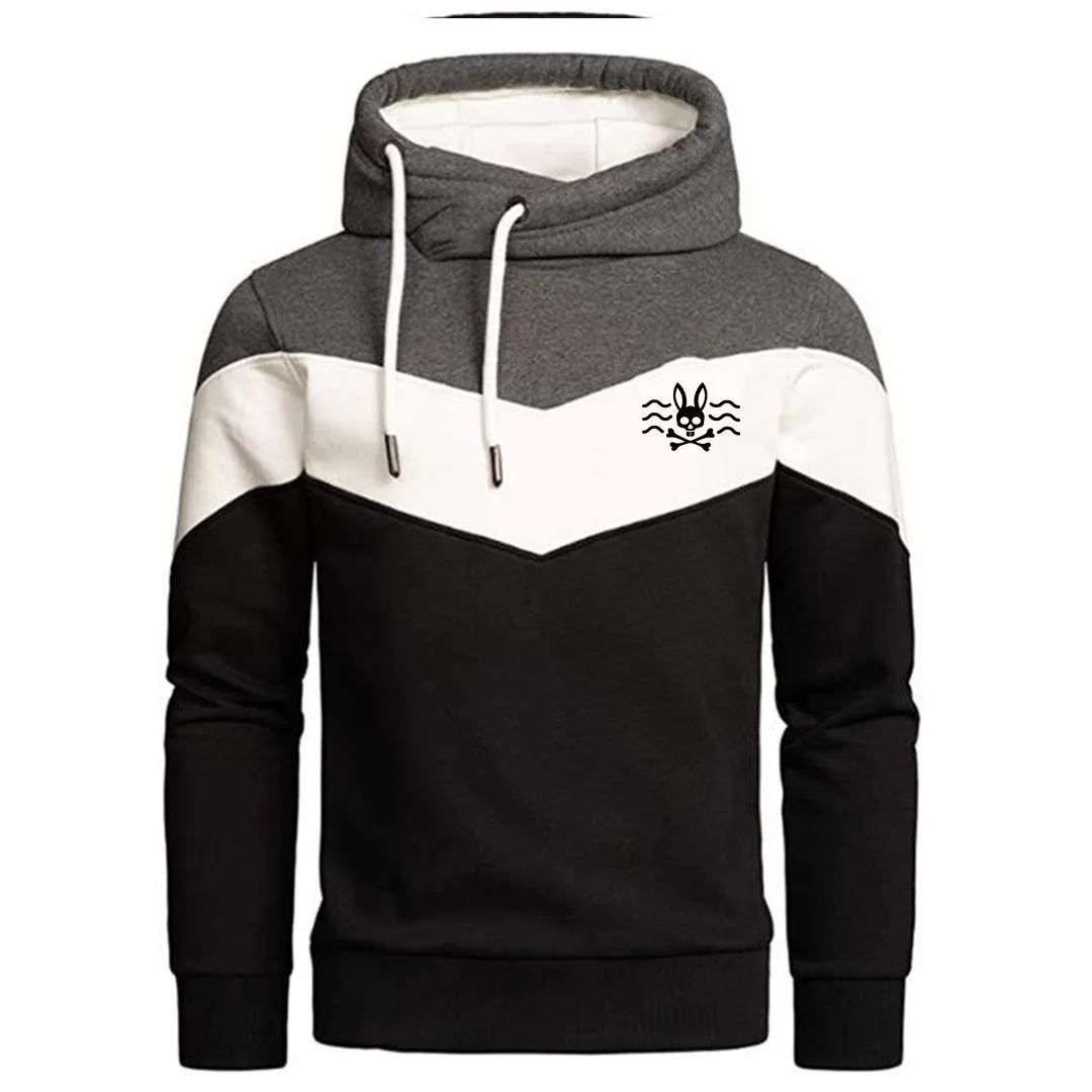 

Мужской свитер MIY в стиле пэчворк с капюшоном, свитер с капюшоном, Повседневная Свободная Флисовая теплая уличная модная мужская куртка в Ко...