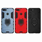 Противоударный защитный чехол для Huawei Y9 2018, чехол для Huawei Y 9 2018, держатель кольца, подставка для телефона, задняя крышка для Enjoy 8 Plus, FLA-LX1, чехол