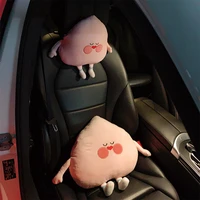 cartoon cute car seat head pillow creactive ass plush seatbelt cover waist lumber support cushion girls headrest pillows butt