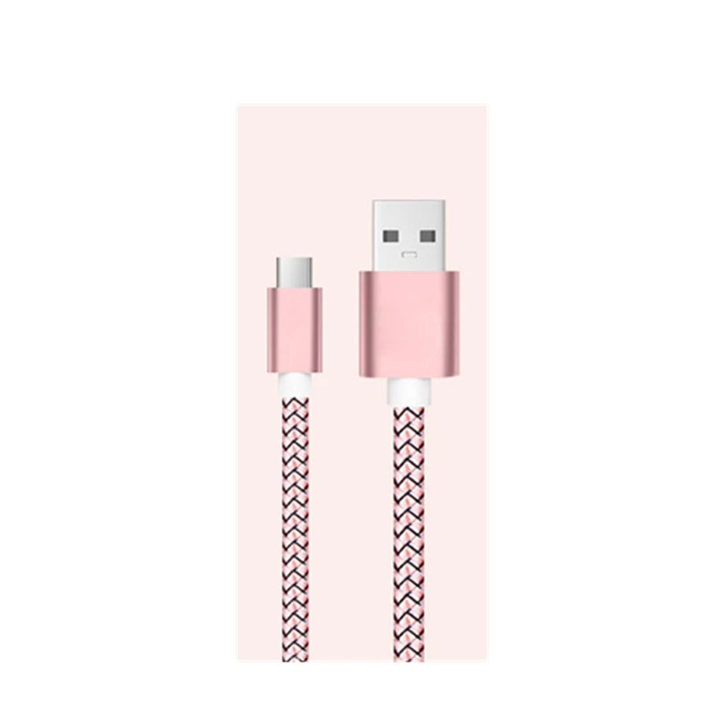 pink USB кабель для быстрой зарядки и синхронизации данных, зарядное устройство премиум класса, USB type-c линия для samsung Galaxy S9 A9+ NOTE 9 8 Bluboo S8 Plus S1 Maya Max - Тип штекера: pink