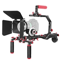 neewer shoulder rig for dslr cameras and camcorders movie video film making system with follow focusc shaped bracket handgrip