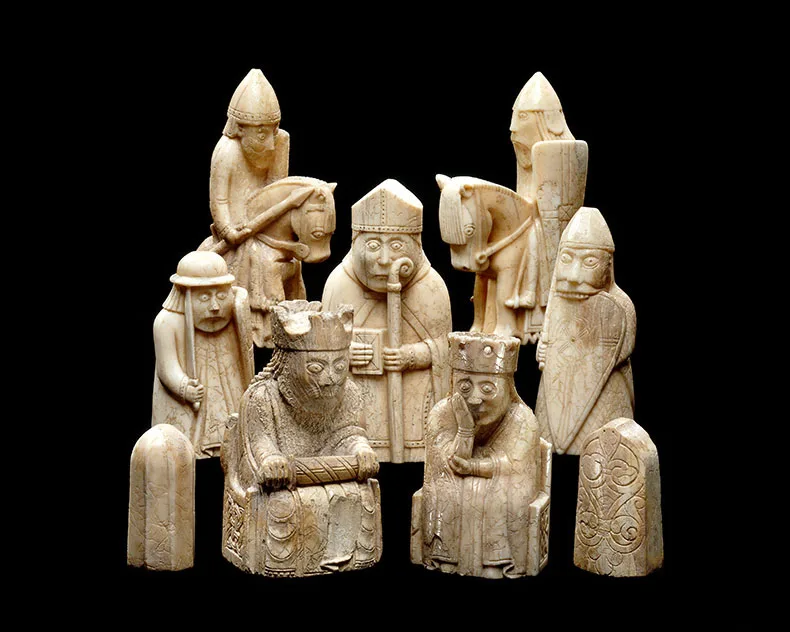 Медные поделки ограниченного выпуска украшение Льюис Chessmen художественная