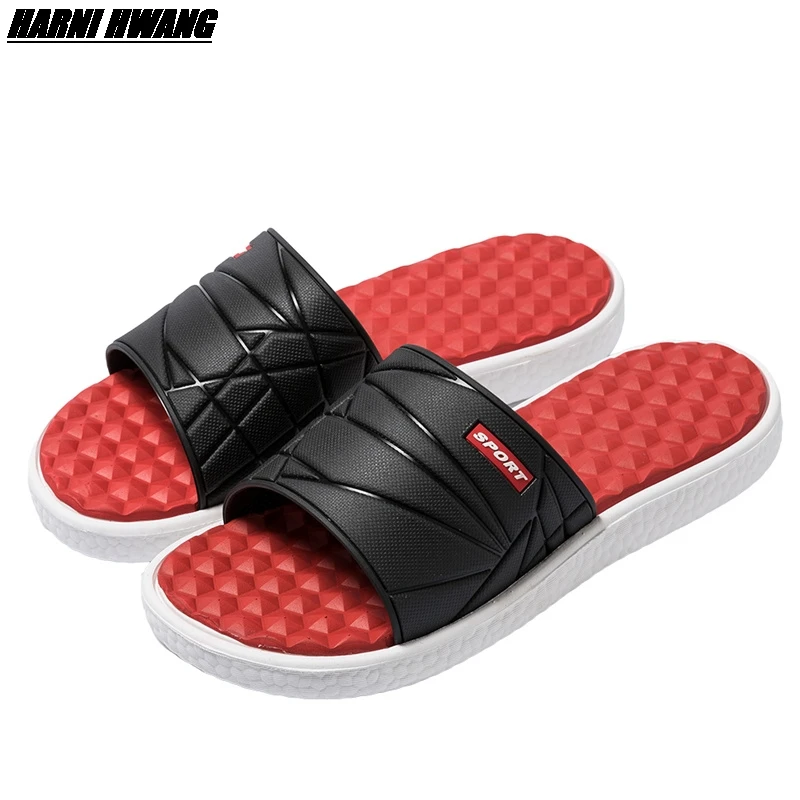 

New Summer Men'S Foot Massage Acupressure Slippers Household Indoor Non-Slip Wear-Resistant EVA Shoes Wholesale In Sizes 39-47