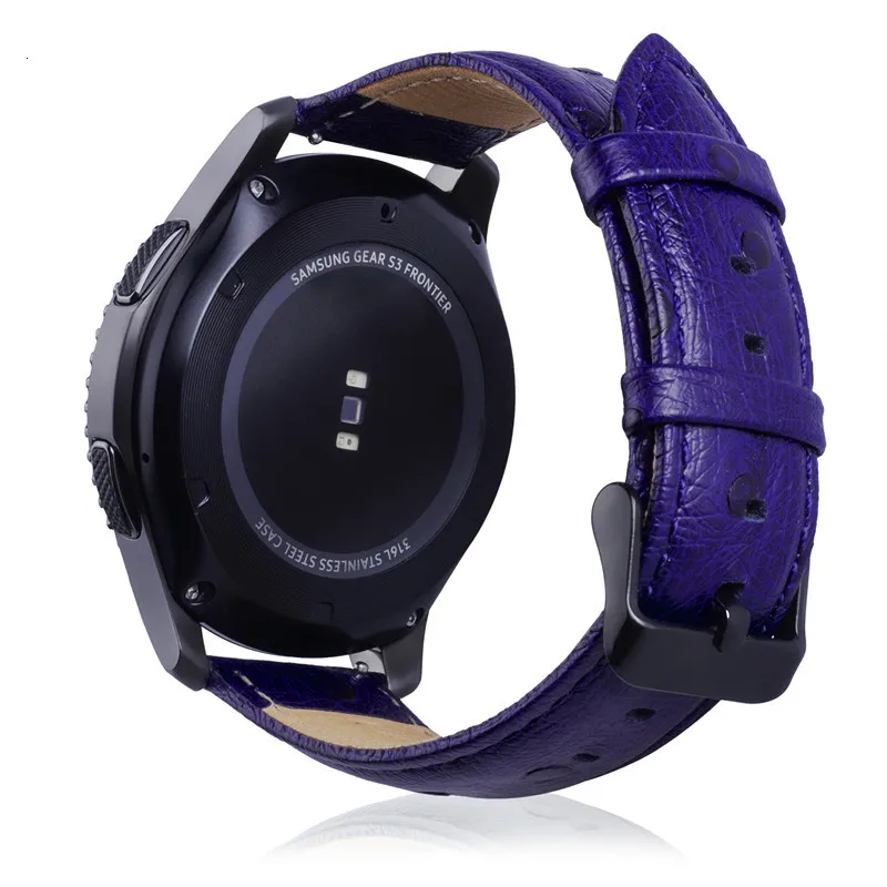 20 мм 22 мм ремешок для часов из натуральной кожи ремешок для samsung gear S3 Frontier классические умные часы сменные браслеты аксессуары