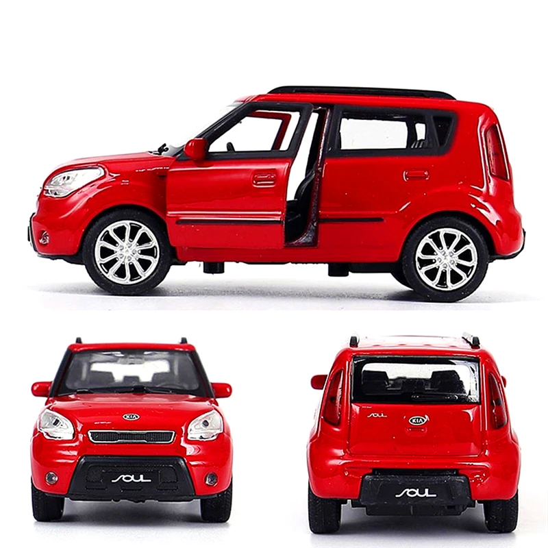 Модель автомобиля из сплава 1:36 модель Kia Soul SUV музыка и вспышка | Игрушки хобби