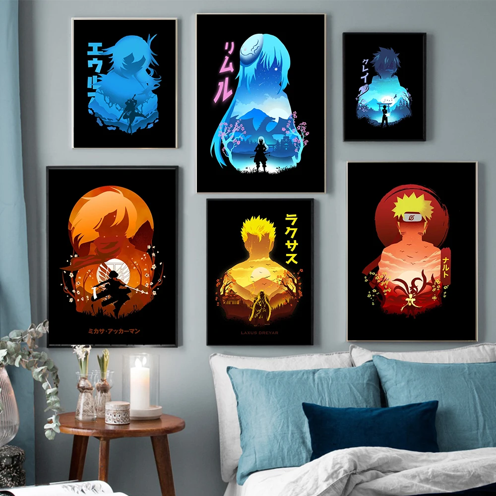 Аниме плакаты и принты мультяшная фигурка Картина на холсте Охотник X Hunter