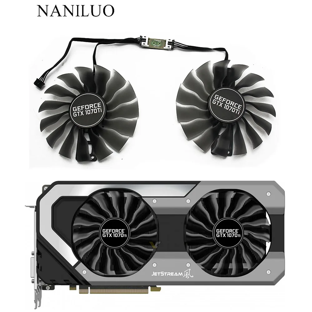 

GAA8S2U для Palit GTX 1070Ti 1070 Ti GPU VGA альтернативный кулер вентилятор для GeForce GTX1070 Ti Jetstream вентилятор