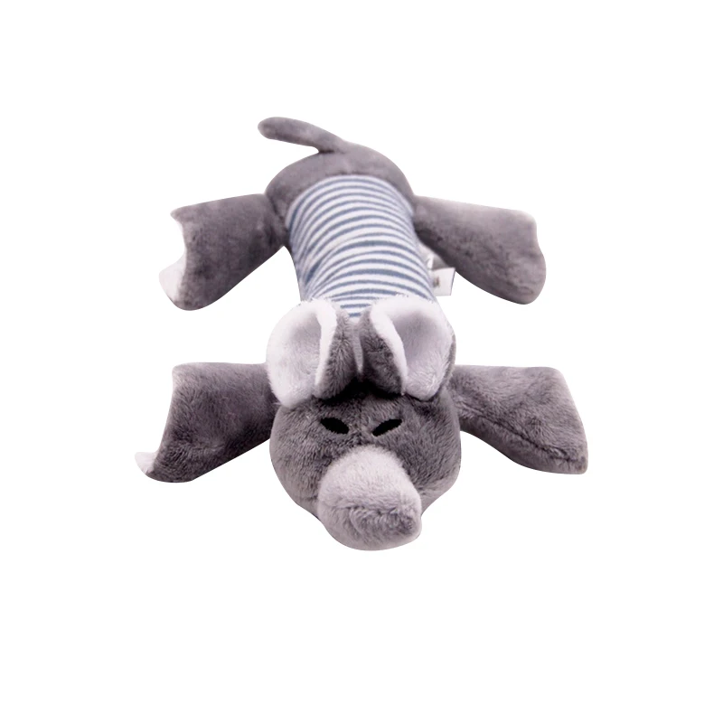 Забавная игрушка со звуком собака пищалка для собак утка свинья слон набивная