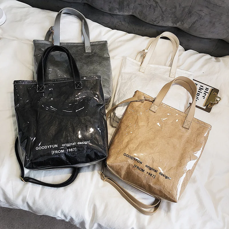 Супер Огненная прозрачная сумка женская Большая вместительная