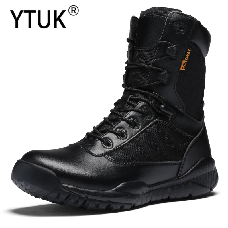 

YTUK уличная походная обувь, мужские Трекинговые ботинки, военные тактические боевые Нескользящие мужские горные ботинки, треккинговые боти...