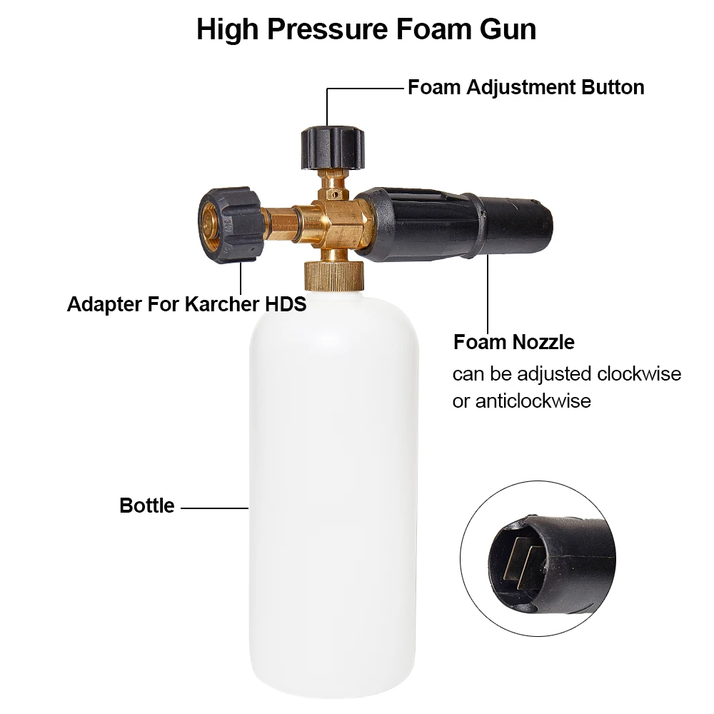 Пеногенератор для автомойки высокого давления пенораспылитель шлангов моек Karcher