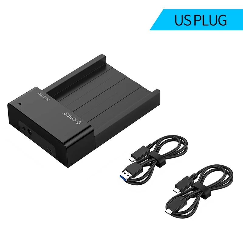 ORICO Тип C HDD корпус SATA для USB 3,1 2,5 3,5 дюймов 10 Гбит/с USB C внешний жесткий диск Док-станция Поддержка UASP 8 ТБ накопители - Цвет: US PLUG